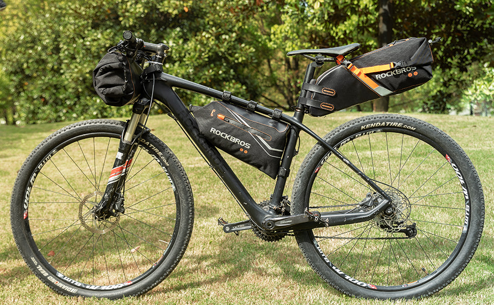 ROCKBROS Bicycle Saddle/Packing Bag - Waterproof for Gravel & Mountain Road Max. 10L