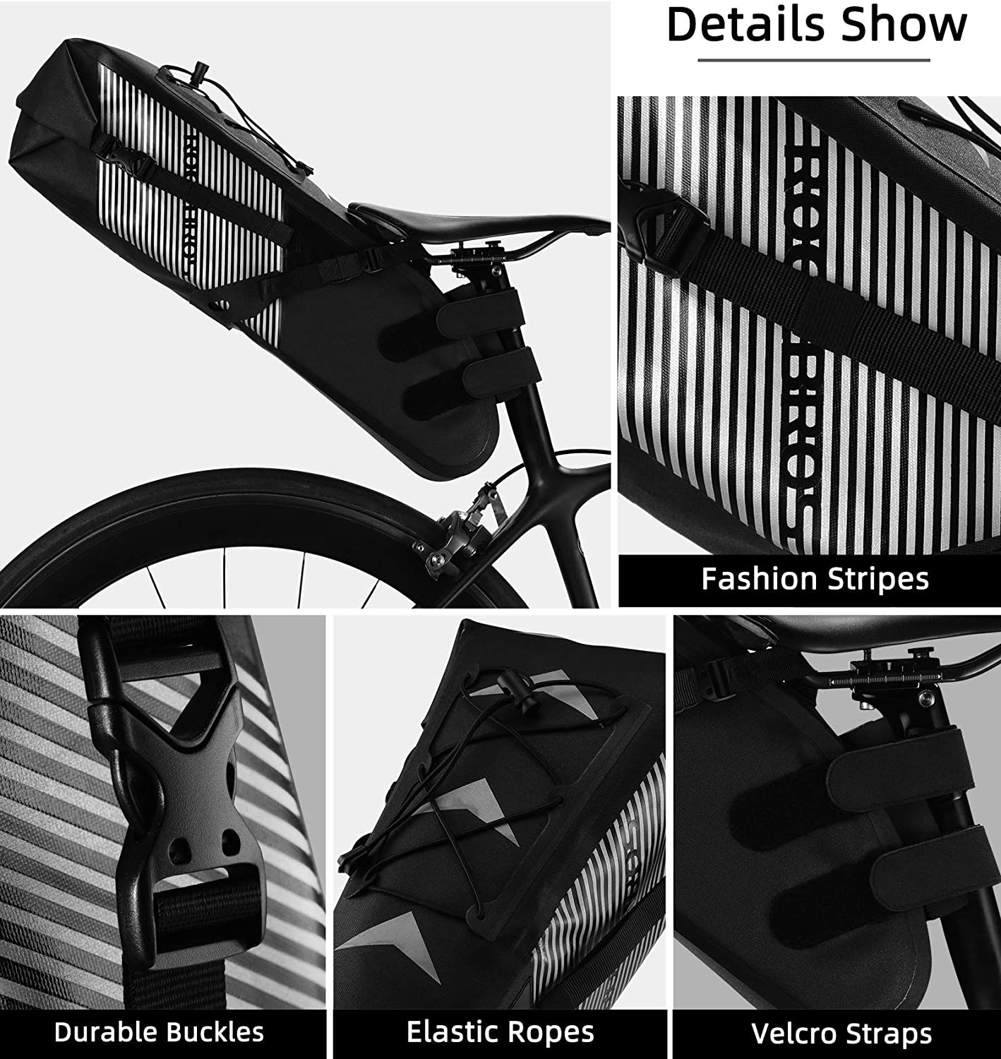 ROCKBROS-Bicycle Seat Bag 100% waterproof - Max. 10L
