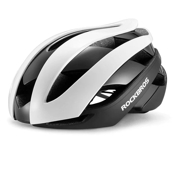 ROCKBROS Bicycle Helmet – White/Black