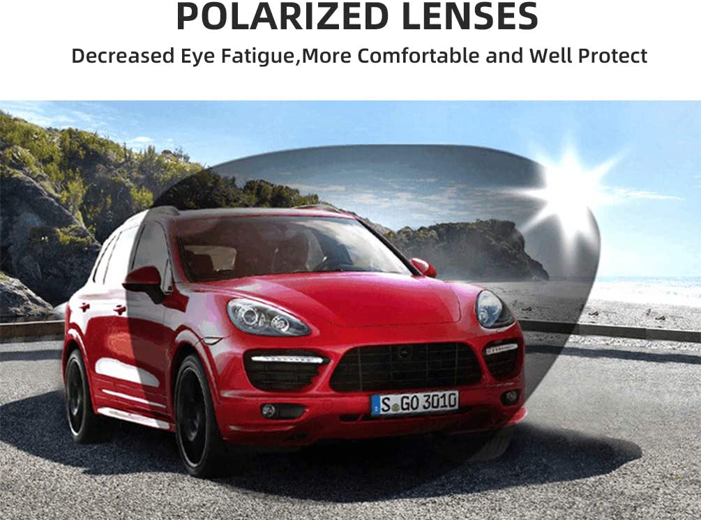 Polarized Multi Lens Sports Sunglasses - White