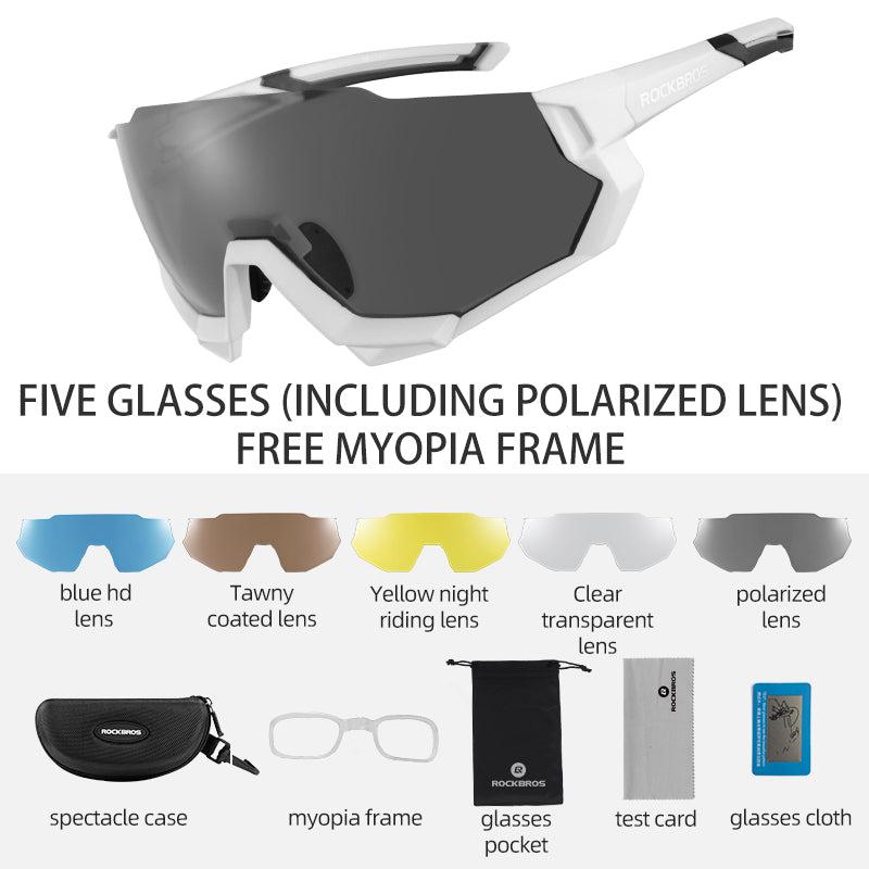 Polarized Sunglasses - White/Grey