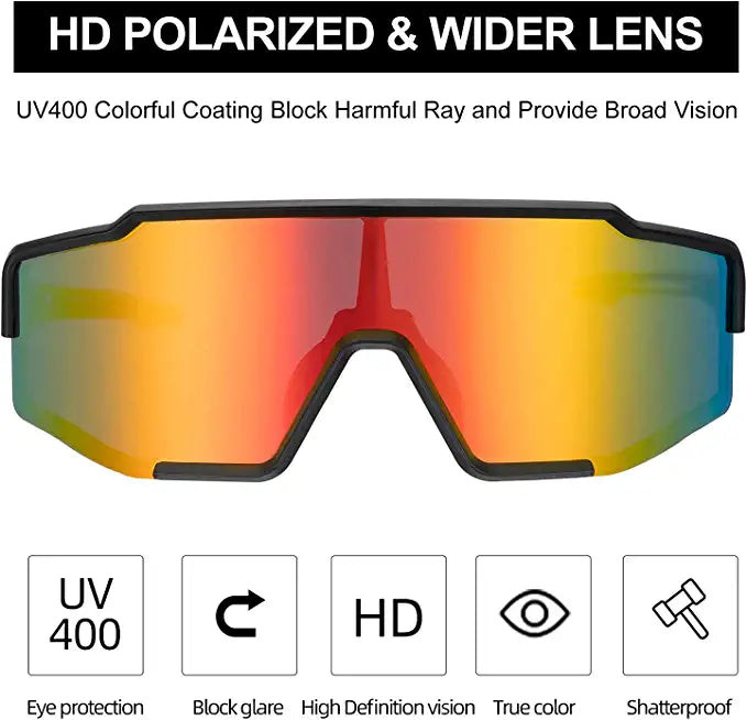 Fashion HD Polarized Sunglasses Men Polarized Riding Cycling Fishing  Sunglasses Outdoor Sports Driving Sunglasses UV400 Glasses